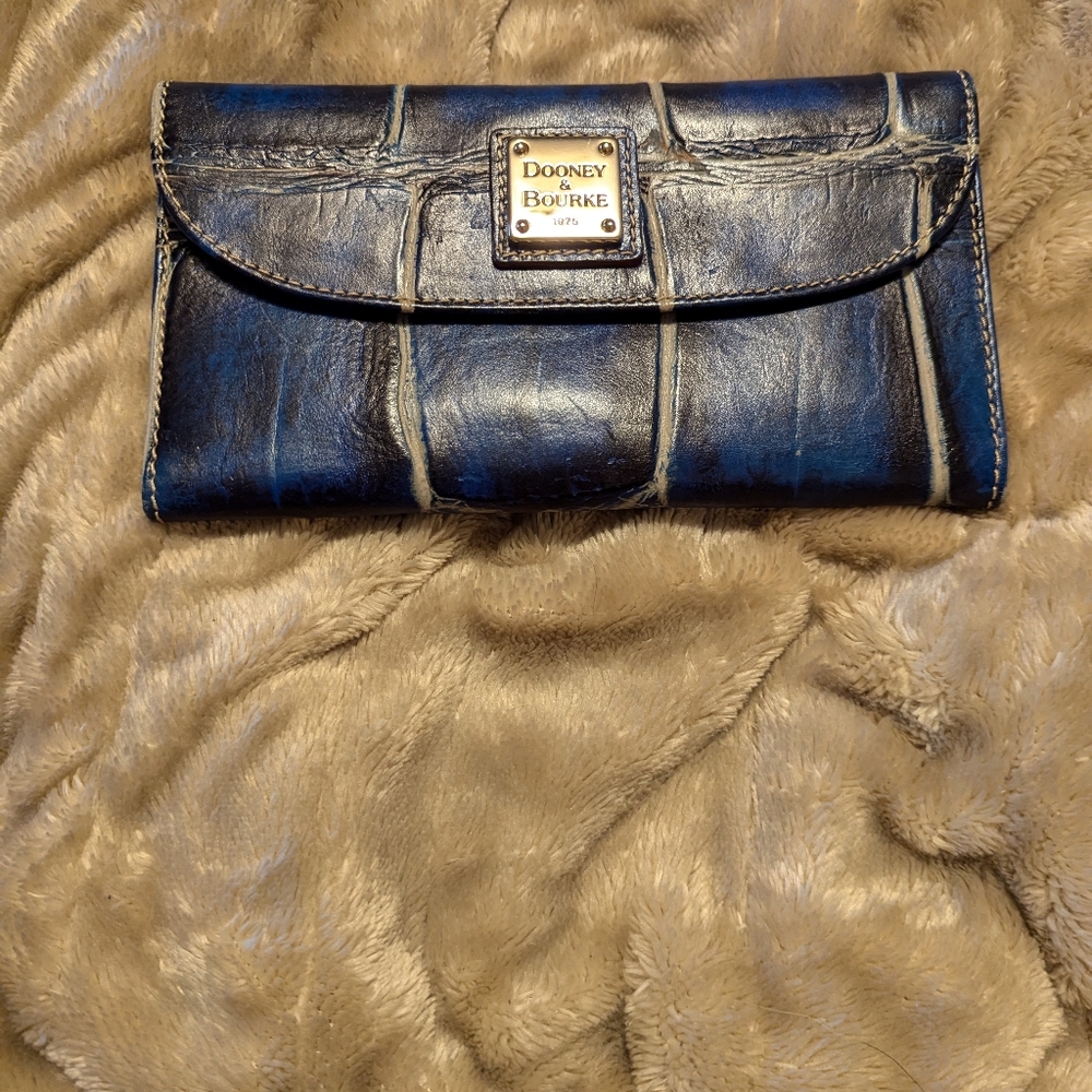Blue bag with wallet